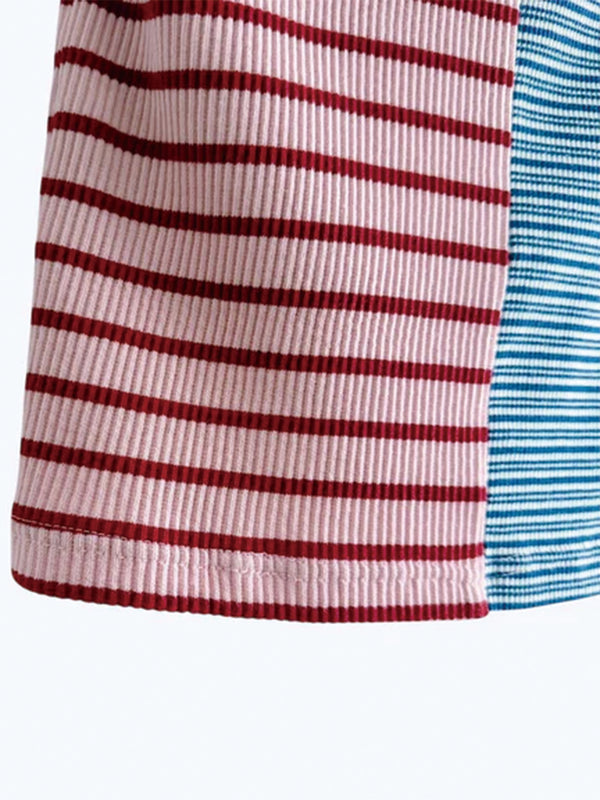 MIX STRIPE RIB TANK