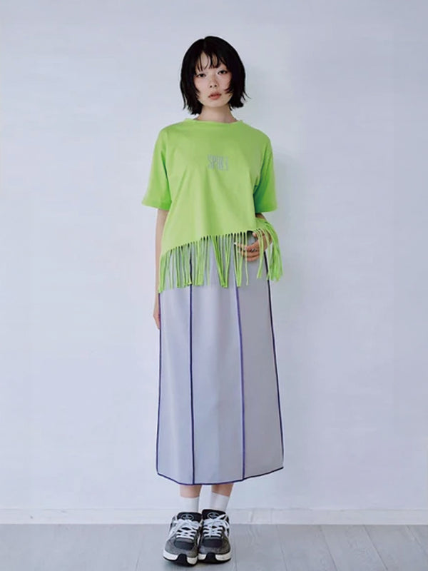 FRINGE PRINT TEE