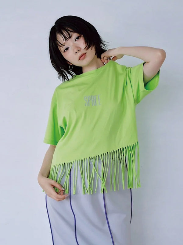 FRINGE PRINT TEE