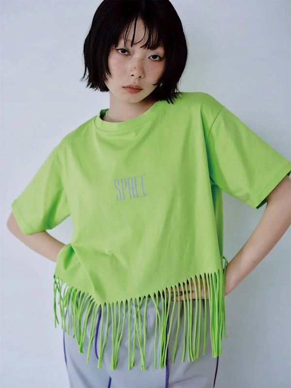 FRINGE PRINT TEE