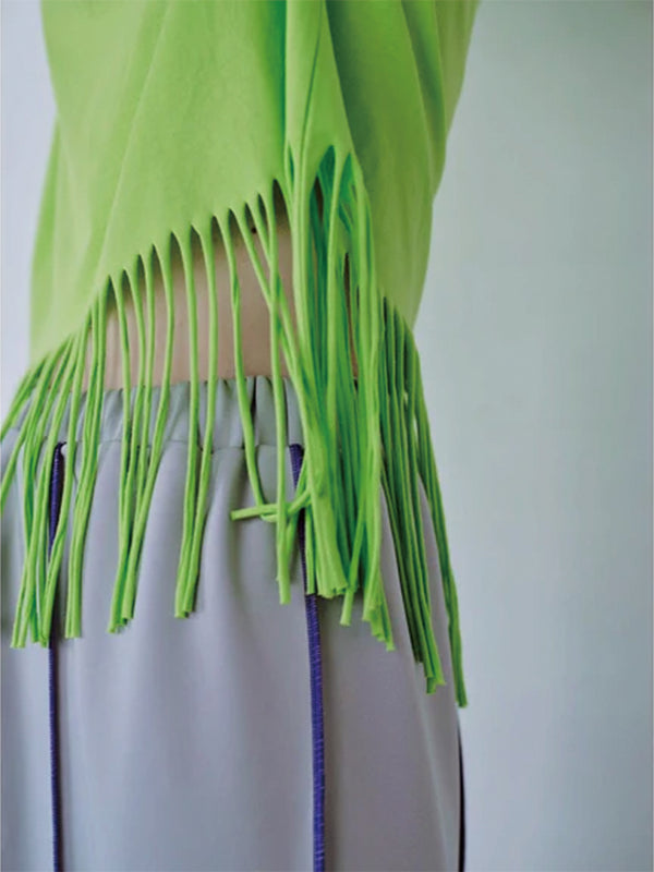 FRINGE PRINT TEE