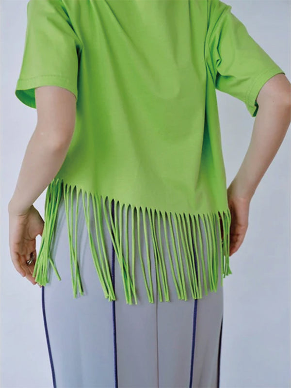 FRINGE PRINT TEE