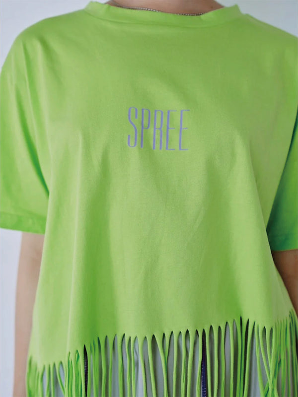 FRINGE PRINT TEE