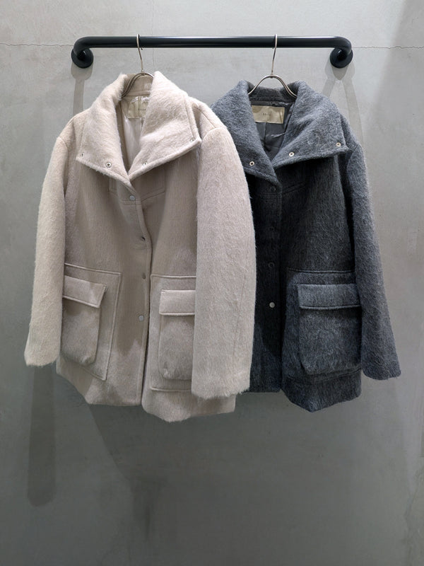 wool shaggy coat