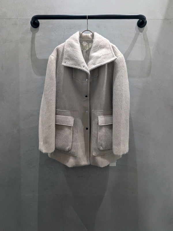 wool shaggy coat