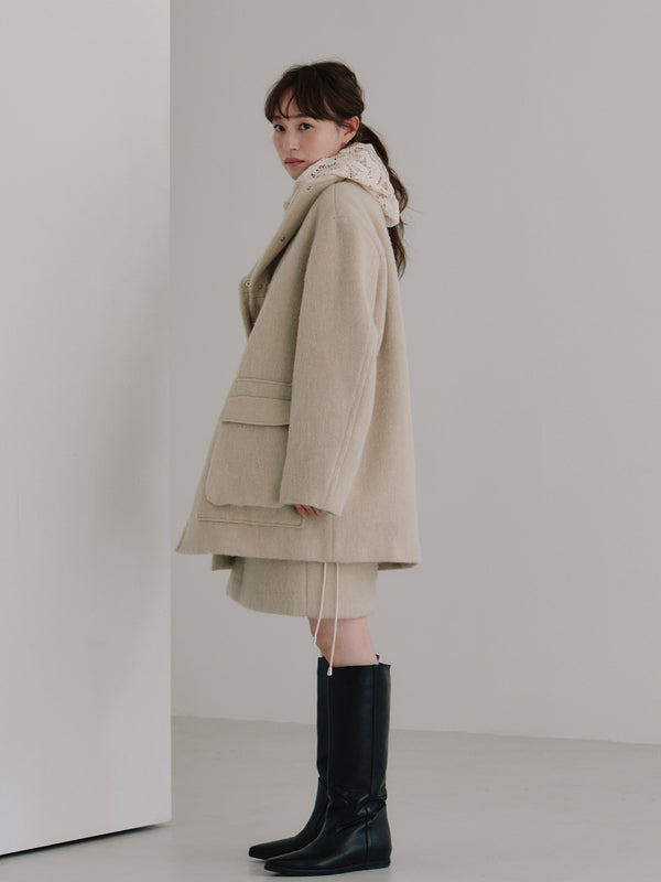 wool shaggy coat