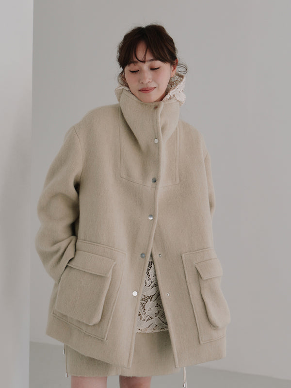 wool shaggy coat