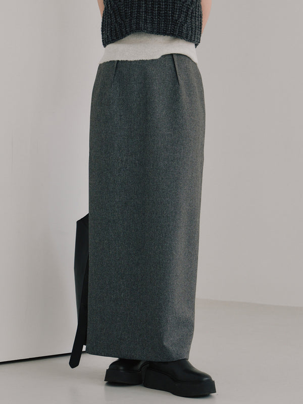 melange tight skirt