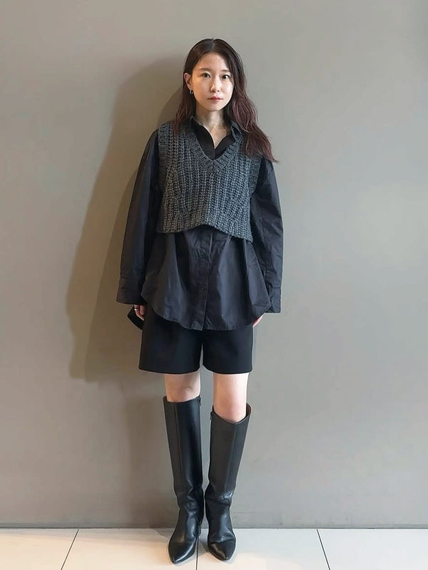 low gauge short vest
