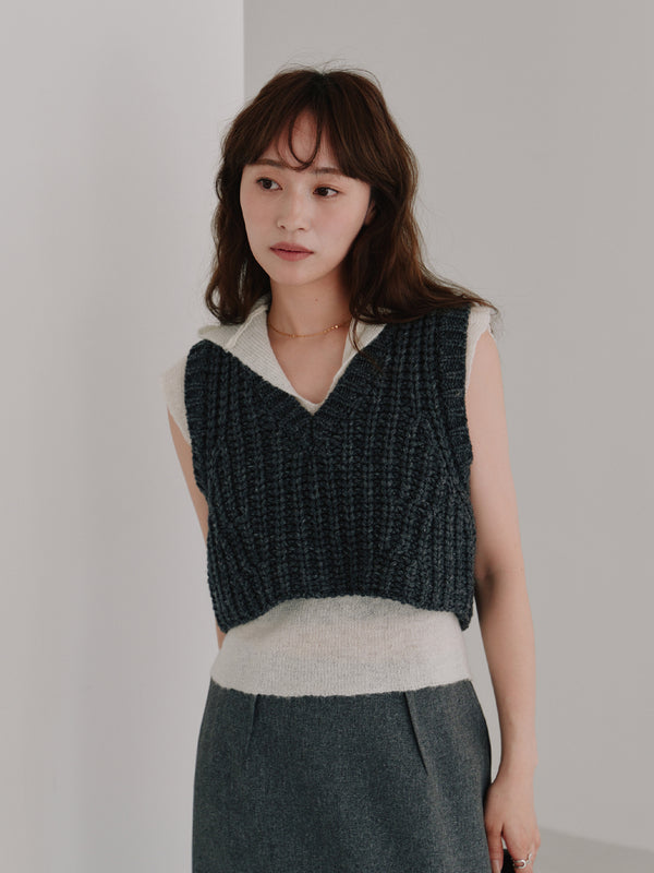 low gauge short vest