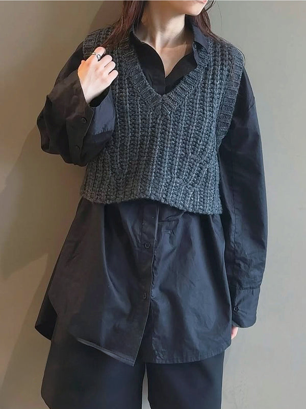 low gauge short vest