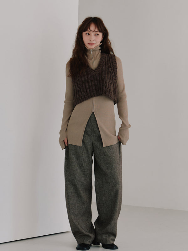 low gauge short vest