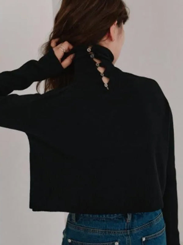 2way knit pullover