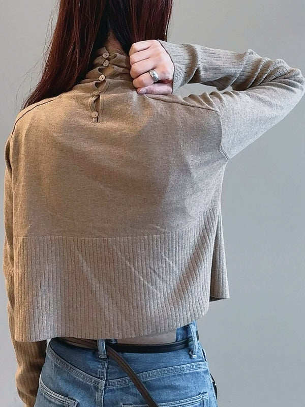 2way knit pullover