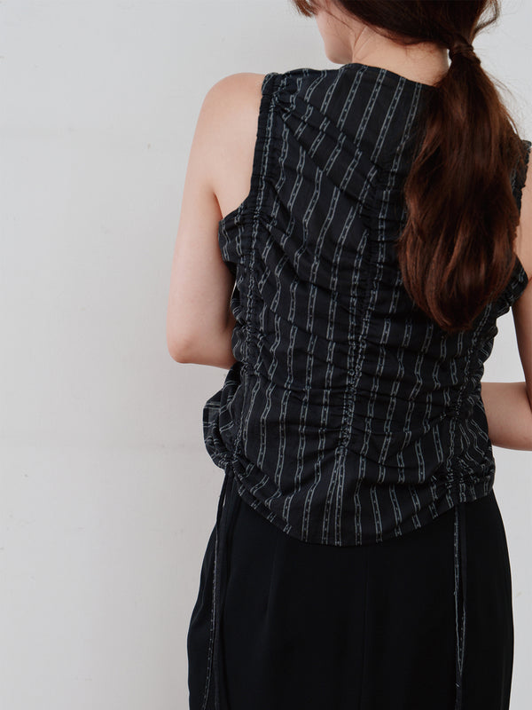 gather stripe top