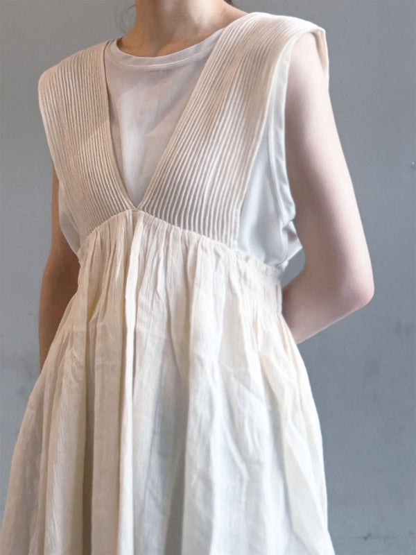cotton crepe gather top