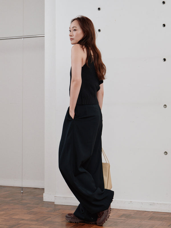 crochet edging knit top