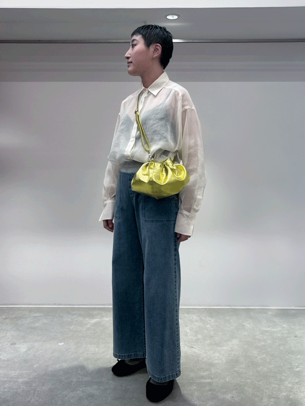 croissant shoulder leather mini