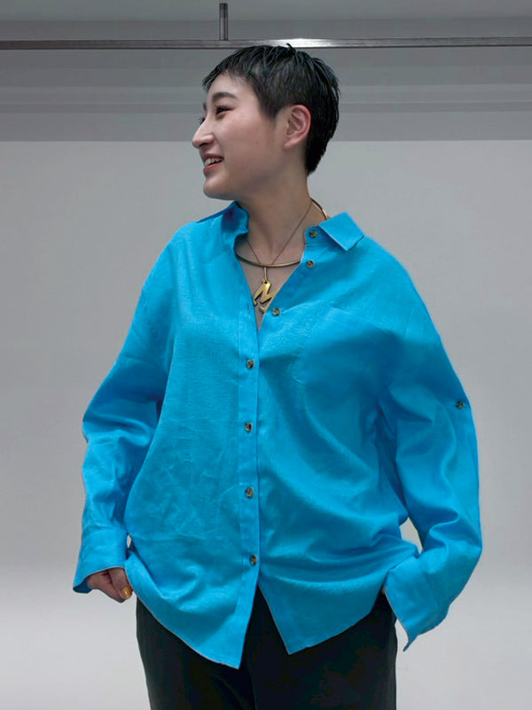 INGENUITY SLEEVE LINEN BL