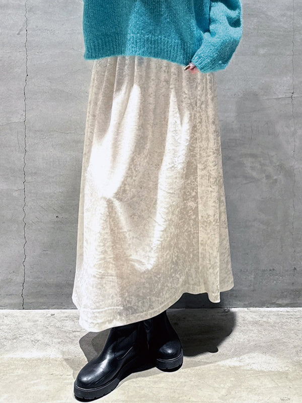ベロアスカート