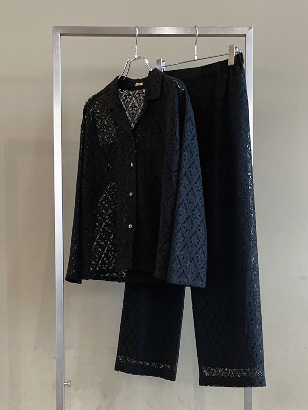 レースウエストグログランパンツ